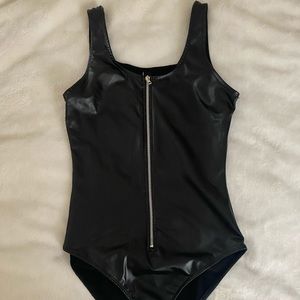 Leather bodysuit